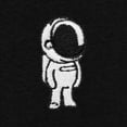 thumbnail image 2 of Dalix Astronaut Heavyweight Soft Tee Short Sleeve Cotton Shirt Mens in Black S Small, 2 of 5