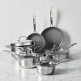 thumbnail image 4 of Henckels Clad H3 10-pc Stainless Steel Ceramic Nonstick Cookware Set, 4 of 6
