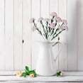 thumbnail image 6 of Meiiso 10 Head Carnation Artificial Pollen Edge (White Carnations, Fake Carnation Stems), 1PC Artificial Flowers Bouquet Decoration, Bridal Wedding Flower Real Latex Home Artificial Flowers, 6 of 6