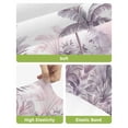 thumbnail image 4 of Pink Palm Tree Bar Stool Covers Set of 2, Forest Tropical Plants Flower Leaf Stretch Washable Bar Chair Covers with Backs, Removable Pub Counter Height Chair Cover for Kitchen Dining Room Cafe, 4 of 7