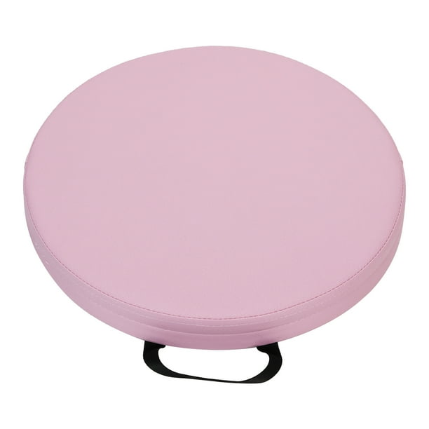 Toystoory Cojín de asiento de cuero sintético con memoria, cómodo y elegante, para el hogar y la oficina, portátil y grueso, con asa. Decoración del hogar rosa 35 cm x 5 cm