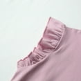 thumbnail image 4 of Toddler Tshirt Ruffle Short Sleeve Basic Tees Casual Girl Tee Toddler Summer Clothes Girls for Kids 2-3 Years, 4 of 6