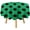 Black Polka Dots on Forest Green, variant on Tablecloth Black Polka Dots on Lime Green Table Cover 70inch Round Washable Table Cloth for Kitchen Dinning Party Tabletop Modern Decoration