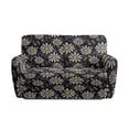 thumbnail image 4 of Xoenoiee Daisy Flower Print Waterproof Recliner Loveseat Cover, 6 Pieces Stretch Recliner Sofa Slipcovers Washable Couch Cover Furniture Covers for Pets, Dogs, Kids, 4 of 6