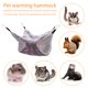 thumbnail image 5 of Bunk Pet Bed Hamaca Coral Fleece Small Animal Pet (20cm Grey Heart) JShteea Libre de BPA, 5 of 9