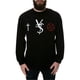 thumbnail image 1 of Camiseta gráfica Black Scale The VS LS para hombre, negra, extragrande, 1 of 1