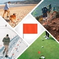 thumbnail image 5 of Anley Orange Marking Flags 100 Pcs - 4" X 5" Vinyl Irrigation Sprinkler Flag with 15 Inch Steel Wire Stake - Small Marker Flags for Lawn, Yard, Industrial, Landscaping, Construction and Survey, 5 of 7