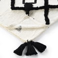 thumbnail image 5 of LR Home and Evette Rios Cream and Black Diamond Arrows Cotton Throw Blanket, 50" x 60", 5 of 9