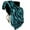 Teal & Black, variant on Plutus Teal Black Wild Ocean Faux Fur Luxury Throw Blanket