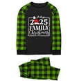thumbnail image 2 of Blusa y pantalones con estampado a cuadros para hombre y papá, ropa familiar, pijamas, blusa y pantalones de poliéster, 2 of 3