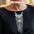 thumbnail image 3 of WHAMVOX 1Pcs Collier Pendentif en Métal pour Femmes avec Forme de Pompons pour Pulls et Robes, 3 of 8