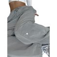 thumbnail image 4 of Franhais Women Cargo Pants, Plain Color Drawstring Loose Casual Bottoms,Straight-Leg Long Trousers, 4 of 9
