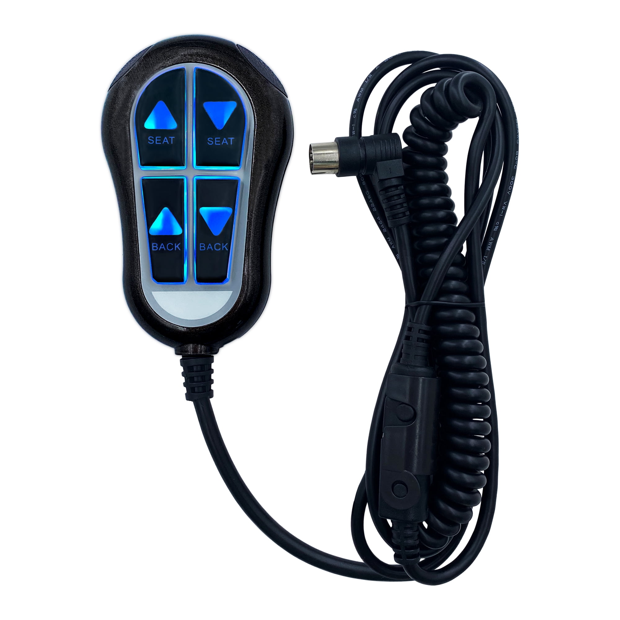 Lift Chairs Power Recliner 4 Button 5 Pin Remote Replacing ZK1300-HC Hand Control Switch Replacement with Backlight