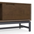 thumbnail image 4 of Simpli Home Banting 72 inch Wide Solid Wood Low TV Stand in Walnut Brown For TVs up to 80 inches, 4 of 12
