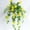 A, variant on Artificial Morning Glory Vine Hanging Plant with Trumpet Shaped Flowers and Lifelike Ivy Foliage for Indoor Outdoor Decoration Home Office Garden Wall