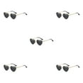 thumbnail image 1 of Gafas de sol Sonducket en forma de corazón montura de metal dorado lentes Tac, 1 of 6