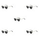thumbnail image 1 of Gafas de sol Sonducket en forma de corazón montura de metal dorado lentes Tac, 1 of 6