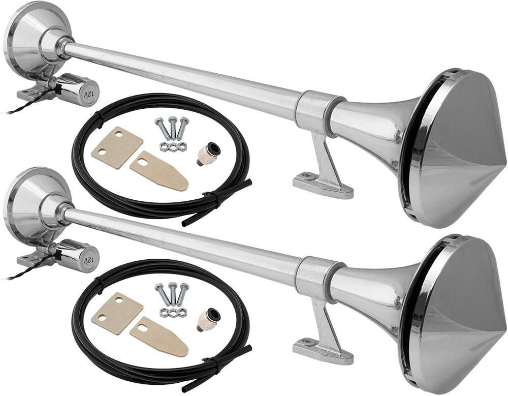 Vixen Horns Train Horn for Boat/Truck/Car. Air Horn Waterproof Chrome