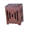 thumbnail image 3 of Bloque de cuchillos Soporte de almacenamiento de cuchillos Exhibidor Almacenamiento de cocina Soporte de cuchillos de madera café, 3 of 9