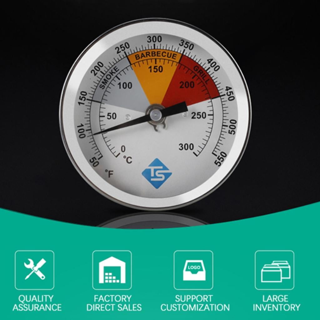 CEORPER 0-300℃/50-550℉ Oven Thermometers Stainless 1/2NPT Thread Round Dials Temperature Meter for Food MeatBaking Temp Gauge