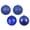 Cobalt Blue, variant on Vickerman 6" Champagne 4-Finish Ball Ornament Assortment, 4 per Box