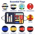 thumbnail image 3 of Usmallbee Busy Board, Montessori Busy Board for Toddlers 1 2 3 4 5 Year Old, Learning Life Skills Toys, Preschool Learning and Travel Toys for Boys and Girls, 3 of 9