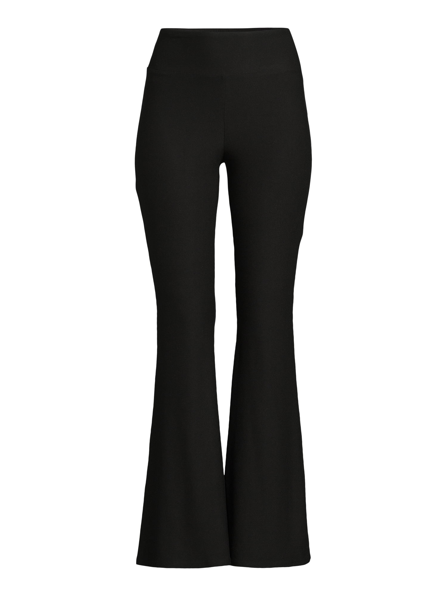 No Boundaries Flare Pants and 2-Pack, Women's and Women’s Plus Sizes XXS-XXL