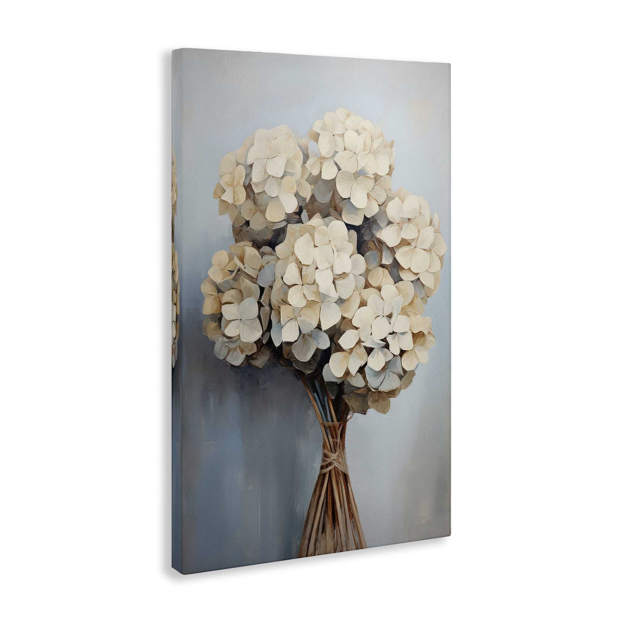 Stupell Industries Bundle of Hydrangea Plants & Flowers Painting Wrapped Canvas Art Print Wall Art, 30 x 45