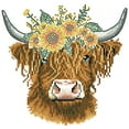 thumbnail image 4 of DIAMOND DOTZ® Sunflower Cow Special Edition Diamond Painting Kit, 4 of 12