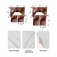 thumbnail image 5 of Cardinal Bird Swag Kitchen Curtains Sets for Windows 24 Inch Length, Poinsettia Pine Cones Berry Flowers Red Plaid Short Window Curtain Swags Valances and Tiers 3 Piece Set for Cafe/Dining Room, 5 of 5
