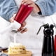 thumbnail image 5 of Advancent Dispensador de crema batida de aluminio de 250ml, batidor de crema de cocina, herramientas de postre con boquillas cuentagotas Herramientas y accesorios para hornear rojo Advancent HA008727-02, 5 of 6