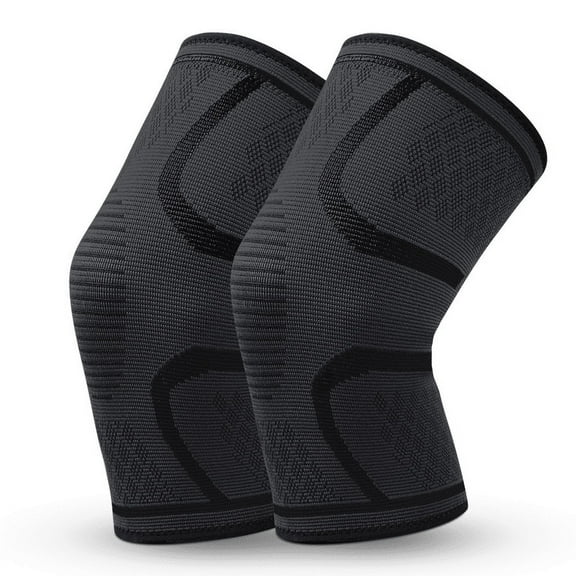 1Pair Knee Braces for Knee Pain, Knee Compression Sleeve for Men and Women, Knee Support for Meniscus Tear, Running, Weightlifting, Workout, Arthritis, Joint Pain Relief