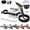 White, variant on 2026 New Portable Handheld Steam Cleaner 2500W Powerful Steam Cleaner 6 Speed Adjustable 1200ml Tank Household Steamer for Kitchen Bathroom Car Furniture,Red
