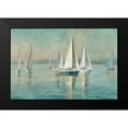 thumbnail image 2 of Nai, Danhui 14x11 Black Modern Framed Museum Art Print Titled - Sailboats at Sunrise, 2 of 5