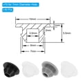 thumbnail image 2 of Uxcell 6mm Diameter Silicone Round Snap, 40 Pcs in Type Locking Plug Thin Edge Fit for 7mm Hole, Grey, 2 of 6