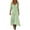 A Mint Green, variant on Dresses for Women Women's Summer V Neck Dress Women's V-Neck Solid-Color Casual Long-Sleeved Short Dress Black L