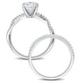 thumbnail image 4 of Everly Women's Created Moissanite 10k White Gold Bridal Set, 4 of 8