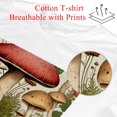 thumbnail image 2 of Mushroom Classic White 100% Cotton T-Shirt - Men's Summer Casual Short Sleeve Tee Shirt, 2 of 5