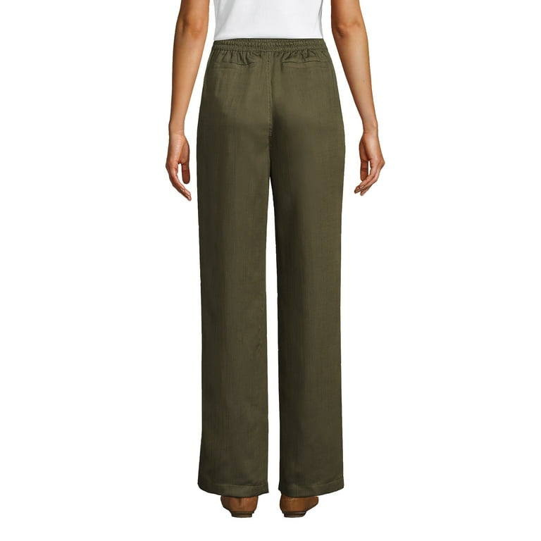 Lands End Women s High Rise Wide Leg Pants made with TENCEL Fibers