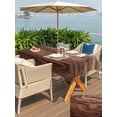 thumbnail image 5 of Outdoor Tablecloths with Umbrella Hole & Zipper, Retro Wood Grain Rectangle Tablecloth 60x120 Inch, Rustic Farmhouse Wooden Board Brown Waterproof Table Cloth, Patio/Pool/Picnic Table Covers, 5 of 8