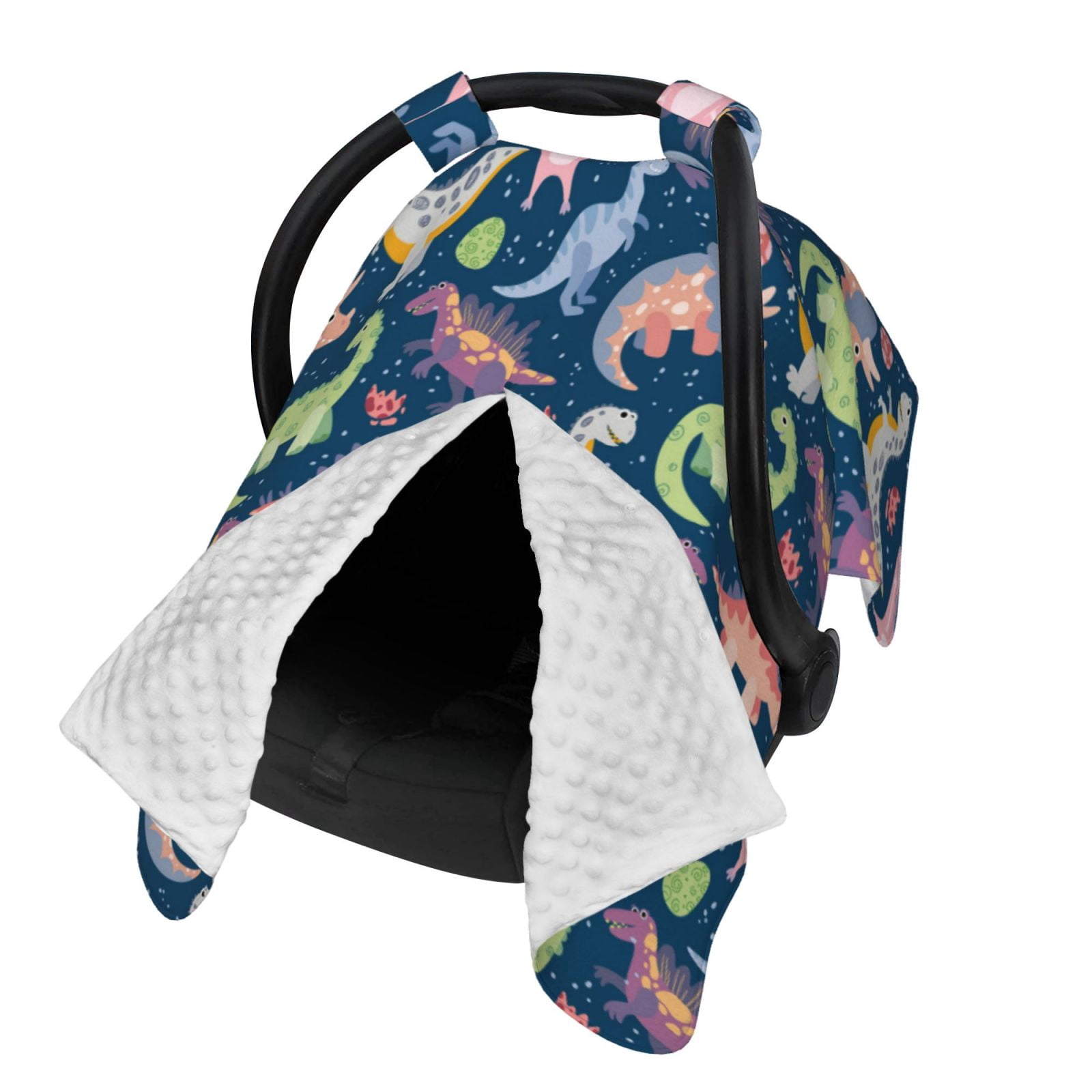 Naloa Dinosaur Baby Car Seat Cover, Breathable Baby Carrier Cover, Multiuse Baby Carrier Cover & Nursing Breastfeeding Cover