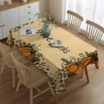 thumbnail image 2 of Thanksgiving Table Cover Waterproof Spillproof Tablecolths Table Covers Fall Maple Pumpkin Tablecloth for Thanksgiving Background Indoor and Outdoor Birthday Rectangle,60x84inch, 2 of 5