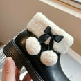 thumbnail image 6 of NAISIBABY Girls Ankle Boots with Pom, Non-Slip Low Heels Side Zipper Faux Fur Lined Winter Mid Calf Princess Shoes Black 9.5(Little Kids), 6 of 9