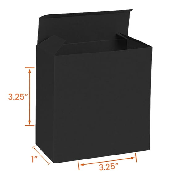 UCANPACK Black Cardboard Product Box 3 x 1 x 3 - 1000 Pack boxes for packaging small business Black, 3x1x3 Shipping Boxes - Custom Made in USA