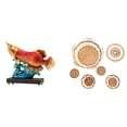 thumbnail image 1 of Conjunto de estatuas de peces arowana, figuras de peces, artesanías de pared, adorno decorativo colgante de resina de ratán para estante, escritorio,, 1 of 8