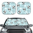 thumbnail image 2 of Fotbe Cute Panda Bear 2-Piece Car Windshield Sun Shade | Sun Blocker for Car Windshield | Foldable Automotive Interior Accessories for Sun Protection-Medium, 2 of 7