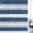 Blue, variant on Grey Stripe Window Privacy Film Stain Glass, Reusable Decorative Rainbow Window Film, Minimalist Farmhouse Striped Non-Adhesive Static Cling Sun Blocking Stickers Decals Covers 23.6" x 59" (2pcs)