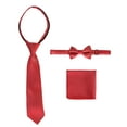 thumbnail image 3 of Gioberti Boy's Long Sleeve Dress Shirt + Solid Tie, Bow Tie, and Hanky, 3 of 4
