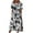 #1 Black, variant on Lolmot Womens Summer Dresses Floral Printed Casual Dress for Women Summer Crewneck Short Sleeve Swing Pleated Midi Dress Beach Party Sundress with Pockets