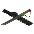 Swiss Tech Hacken 18inch Sawtooth Machete, TitaniumCoated Stainless